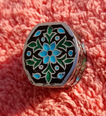 £25 • Buy Antique Silver & Enamel Trinket Box Real Nice 925 Silver 21.7grams