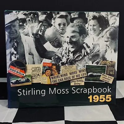 £95 • Buy Hand Signed Stirling Moss Scrapbook 1955 Book Mille Miglia Mercedes Benz 300 Slr