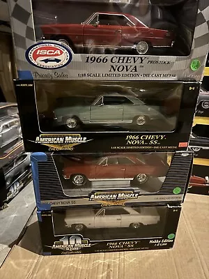 1:18 Ertl American Muscle 1966 Chevy Nova SS 4 Different Models READ MORE • $290