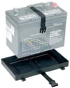 New Battery Tray With Strap Holder Attwood Marine 9092-5 Fits Group 24 12-3/8  L • $16