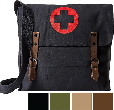 $21.99 • Buy Rothco NATO Medic Canvas Military Bag Red Cross Shoulder Crossbody Messenger