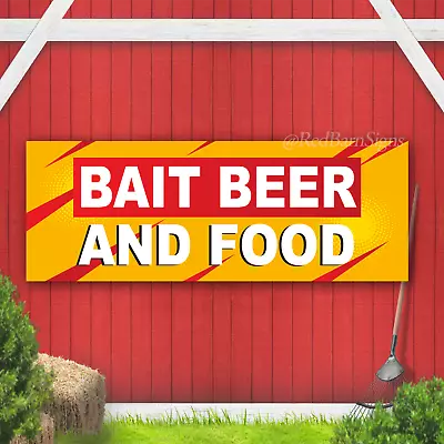 Bait Beer & Food Indoor Outdoor Indoor Outdoor Vinyl Banner Design • $77.99