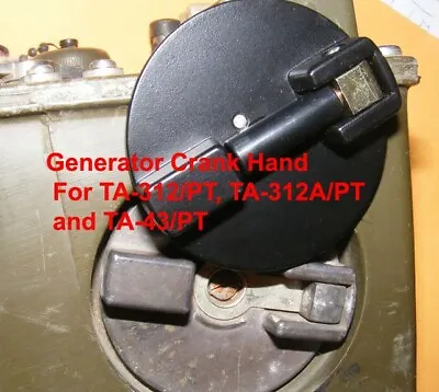 Generator G-42/PT Hand Wheel Crankfor TA-312/PT Hand Crank Generator New  • $14.95
