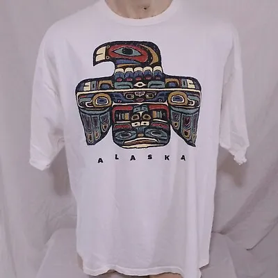 Vintage Alaska T Shirt Totem Native Tourist Souvenir Aztec Southwestern Large • $24.99