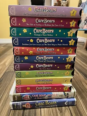 Lot Of 12 Care Bears Children's Cartoons VHS Home Videocassette Tapes Nelvana • $49.99