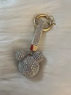 Mickey Rhinestone Keychain Clear • $13