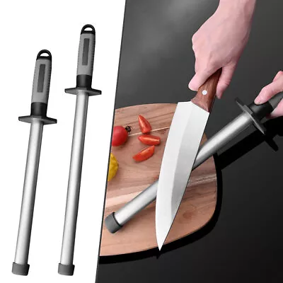 Diamond Knife Sharpening Steel Rod Sharpener Stone Kitchen Tool KJ • $18.96