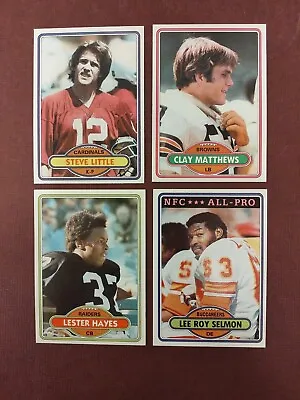 1980 Topps Football Cards Complete Your Set U-Pick $1.25 **FREE SHIPPING** • $1.25