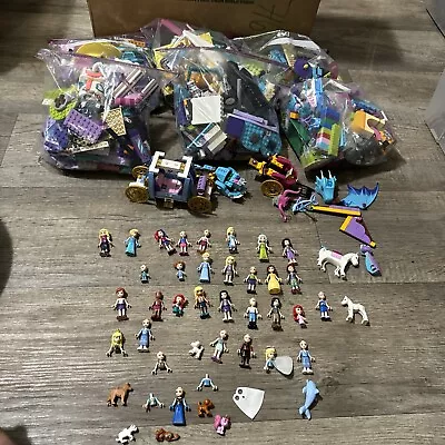 Lego Friends Disney Princess Lot Massive 11 Lbs Bulk Bricks 30 + Figures Elves • $35