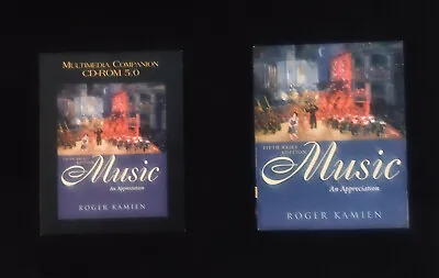Music : An Appreciation; 5th Edition | Roger Kamien | Paperback & CD-ROM • $25.80