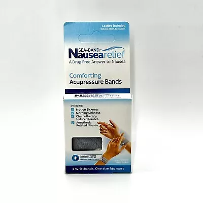 SEA-BAND Nausea Relief  Acupressure Band Motion Sickness 2 Pack Morning Sickness • $3.50