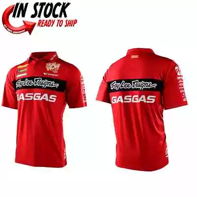 2022 Gasgas Troy Lee Designs Motocross Team Pit Collared Shirt Pick Size Limited • $71.20