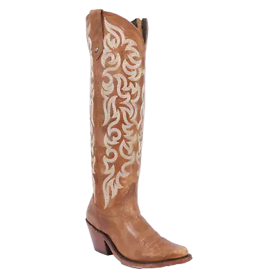 Liberty Black Ladies Embroidered Allie Mossil Tan Western Boots LB-712988 • $335.95