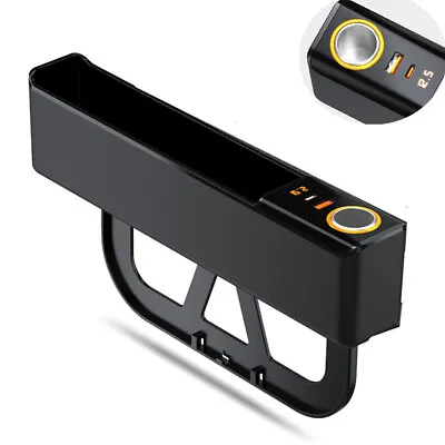 USB Type-C Charger Car Seat Gap Organizer Storage Box QC 3.0 Phone Fast Charging • $28.70