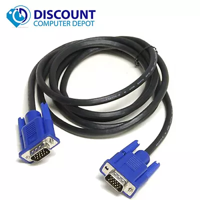 $2.50 • Buy 5FT 15PIN SVGA SUPER VGA Monitor Male Cable BLUE CORD FOR PC TV Ships USA!