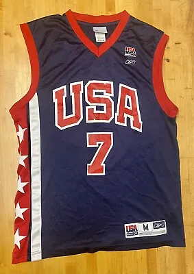 £50 • Buy Reebok Basketball Jersey Vest O'neal #7 Size Medium Adult Usa 2003 Dream Team