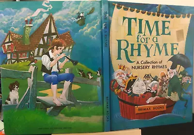 Vintage 1975 TIME FOR A RHYME Nursery Rhymes Lucy & Eric Kincaid ILLUSTRATED • $8.33