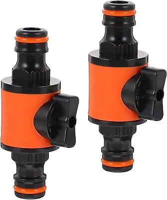 1/2  Garden Hose Pipe In Line Tap Shut Off Valve Fitting Connector StopCock 1-2x • £6.59