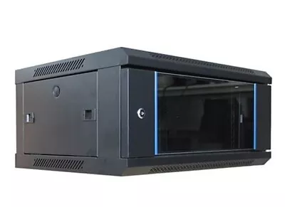 £102.49 • Buy ✅ Data Wall Mount Cabinet Black Steel Construction With Lockable Front Door