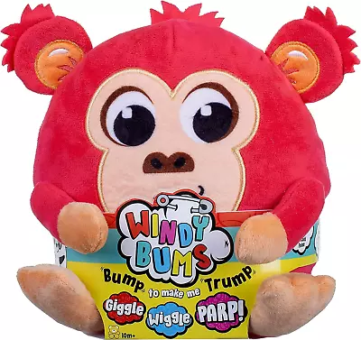 Windy Bums Monkey Cheeky Farting Toy / Funny Gift: Cuddly Monkey Stuffed Toy And • £24.22