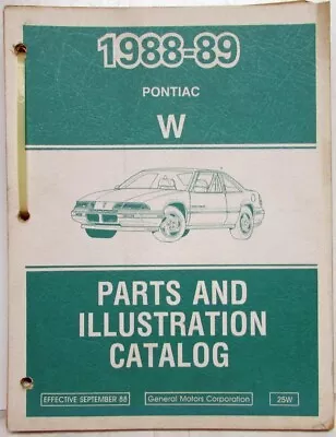 $116.77 • Buy 1988-1989 Pontiac Grand Prix Parts And Illustration Catalog