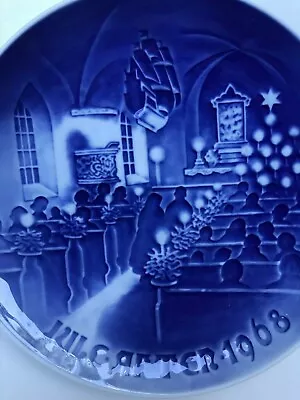 B & G Collectible Christmas Plate 1968 Christmas In Church • $7