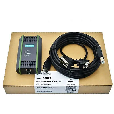 $37.88 • Buy Siemens New 6es7 972-0cb20-0xa0 Usb/mpi Adaptor Programming Cable For Simatic S7