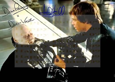 Star Wars Darth Vader Death Scene Mark Hamill Dave Prowse 7x5 Signed Photo • £5.99