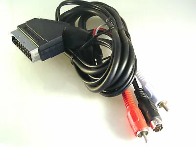 £8 • Buy Scart To 2 Phono + S Video SVGA TV To PC Etc. 1.5 Metre Lead OM1076A