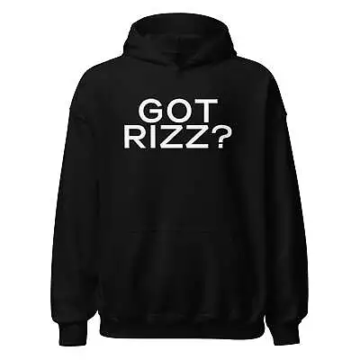 Funny Meme Hoodie Got Rizz? Midweight Ultra Soft Blended Cotton Pullover • $30.39