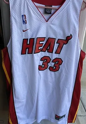 Nike #33 Alonzo Mourning Miami Heat Jersey Men’s XL NBA ‘Zo VTG Swingman GUC • $62