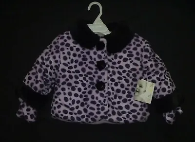 ~NEW~ Bebe' D' Amour 18 Mos. Fleece Jacket W/Mittens Cute! $54.00 MSRP  • $17