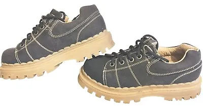 LEI Shoes Womens 8.5 Platform Mega Chunky Gray 90s Y2K Grunge Lace Up Vintage  • $47.99