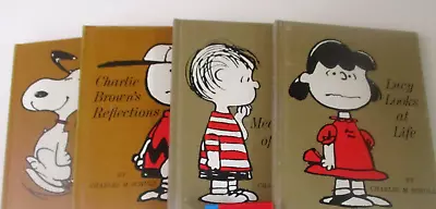 Vintage Peanuts 4 Hallmark Books  Lucy Charlie Brown Linus Snoopy • $16