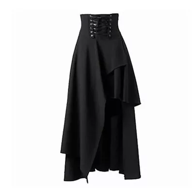 Vintage Gothic Skirt Pirate Halloween Costume Renaissance Steampunk High Waist  • $25.56