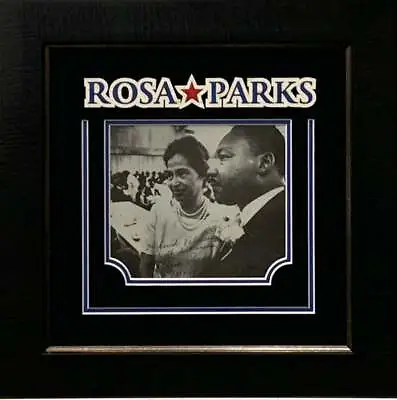 Rosa Parks Civil Rights Leader Rare Signed Autograph Photo With MLK Frame JSA • $3999.99