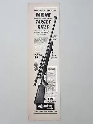 1950 O.F. Mossberg New Haven Target Rifle 144 Vintage Print Ad • $6.99