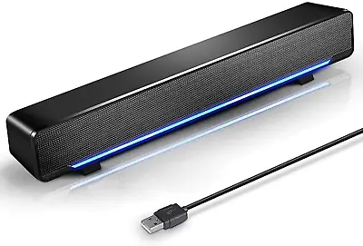 MARBOO Soundbar USB Powered Sound Bar Speakers For Computer Desktop Laptop PC  • $15.59