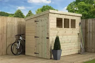 Empire 2500 Pent Garden Shed 6X4  SHIPLAP T&G WINDOWS PRESSURE TREATED DOOR LEFT • £561.20