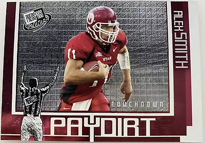 $1.99 • Buy 2005 Press Pass Paydirt Alex Smith #PD5 Utah Utes ROOKIE Card!