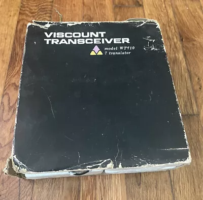 New In Box Pair Of Vintage Sound Walkie Talkies Viscount Transceiver Model WT710 • $25