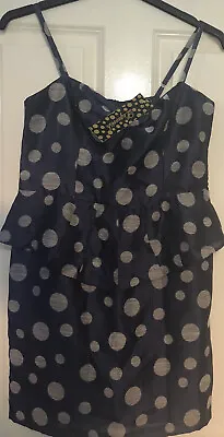 £2.99 • Buy Polka Dot Peplum Dress