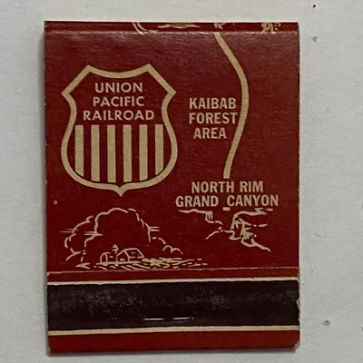 Union Pacific Railroad Vintage Matchbook Cover | Locations Map | 20 Matches • $10.99