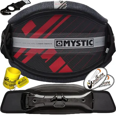 2020 Mystic Majestic X Carbon Shell Kiteboarding Kite Harness Red Stealth Hook • $489.98