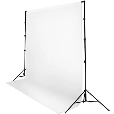 White Muslin Background Screen Backdrop Support Stand Photo Studio Kit NEW US • $52.13