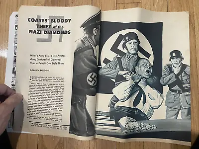 ESCAPE TO ADVENTURE Magazine 1960 Nazi Island Of TorturePinups Sex Combat • $16.99