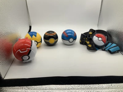 $9.99 • Buy LOT Of Pokemon Pokeballs + Belt