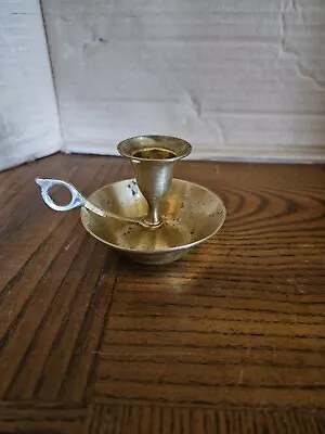 Vintage Brass Candle Stick Holder  Farmhouse Rustic  • $11.50