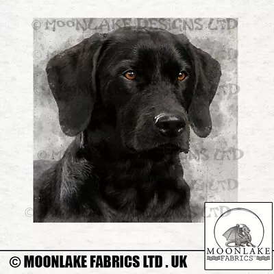 £2.45 • Buy Dog Black Labrador Fabric Craft Panels In 100% Cotton Or Polyester