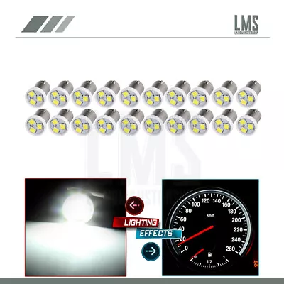 20PCS White BA9S 1815 1895 3SMD LED Bulbs Glove Box Instrument Cluster Lights • $9.49